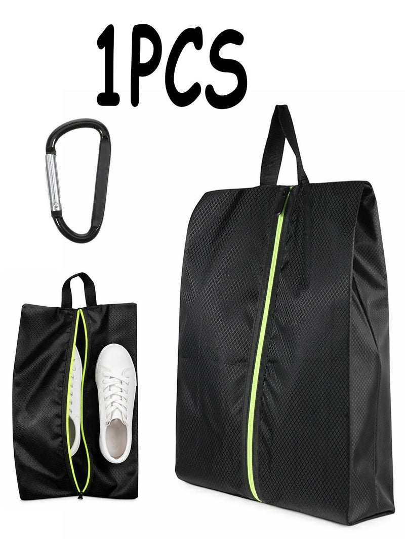 Smell Proof Sports Cleat Shoe Bag, Odor Resistant Portable Shoe Storage Organizer with Reinforced Handle & Carabiner for Travel & Sports - Image 1