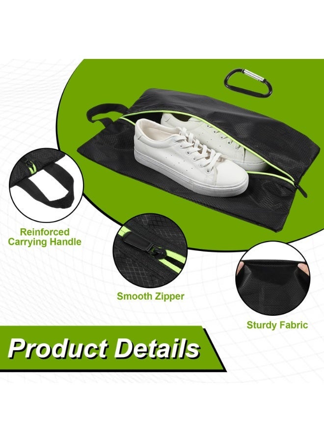 Smell Proof Sports Cleat Shoe Bag, Odor Resistant Portable Shoe Storage Organizer with Reinforced Handle & Carabiner for Travel & Sports - Image 4