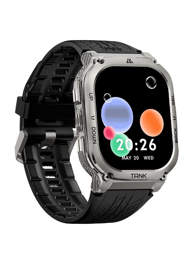 KOSPET 480 mAh Kospet Smart Watch Series Tank M3 49mm Bluetooth Calling IP69K Waterproof 170+ Sport modes - Black Black - Image 2