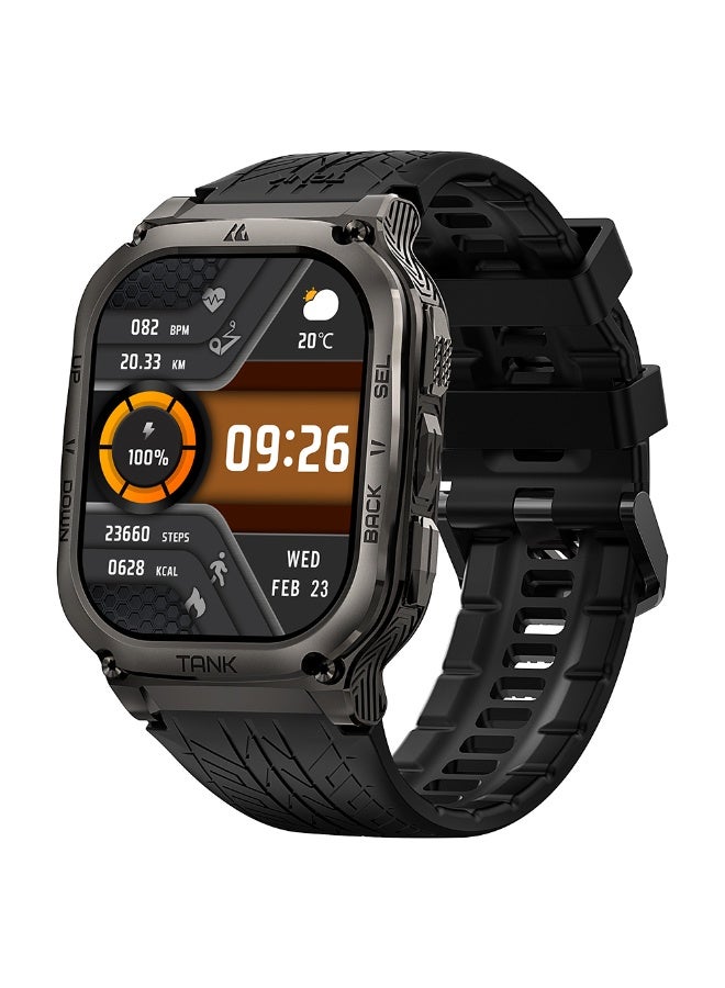 KOSPET 480 mAh Kospet Smart Watch Series Tank M3 49mm Bluetooth Calling IP69K Waterproof 170+ Sport modes - Black Black - Image 3