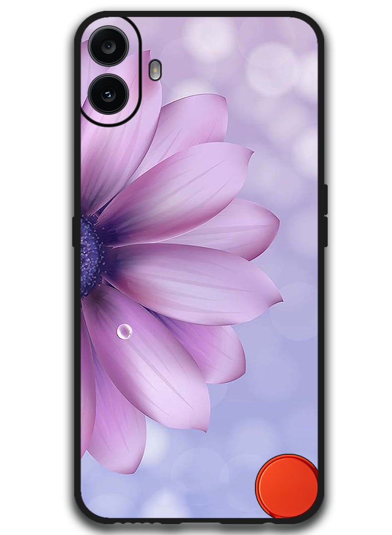 Theodor Protective Case Anti Scratch Shock Proof Bumper Cover For Nothing CMF Phone 1 Purple Flower - Image 1