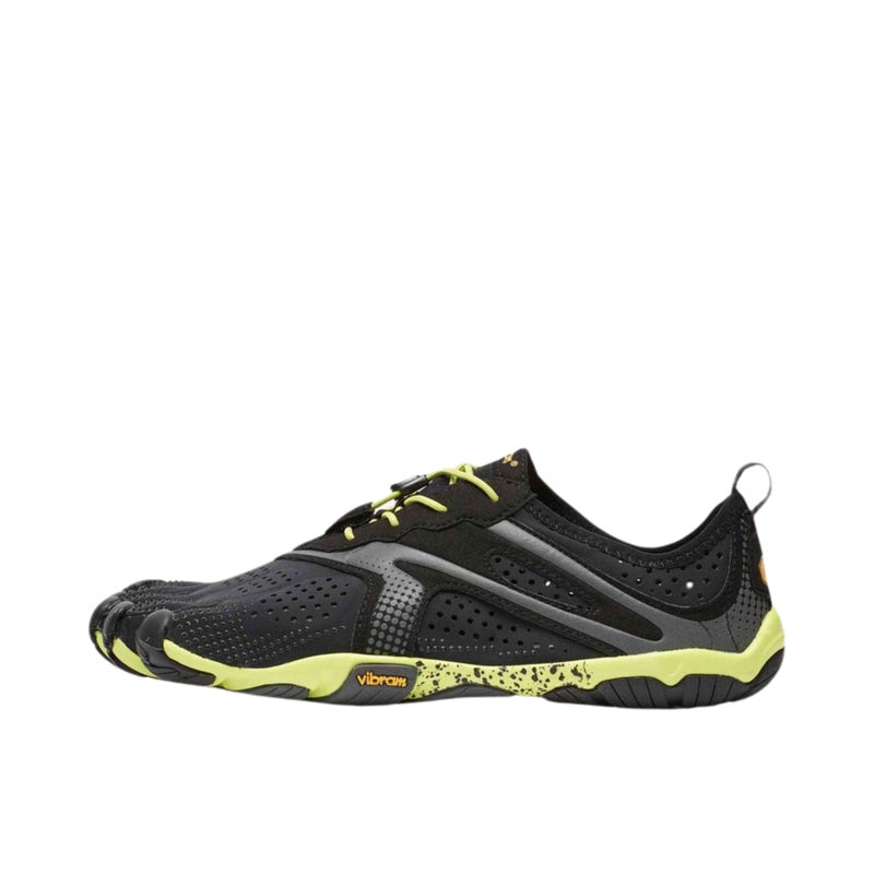 Vibram Men's FiveFingers V-Run Shoe, Black/Yellow, 49 EU / 13 - 14 US - Image 1