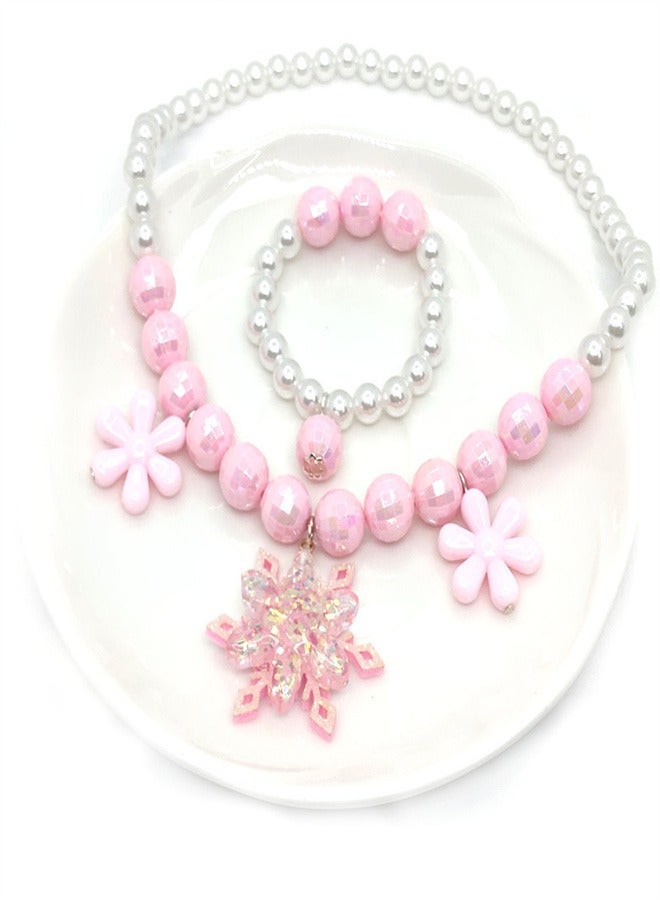 Princess Skirt Accessory Set With Colored Jewelry Pink - Image 1