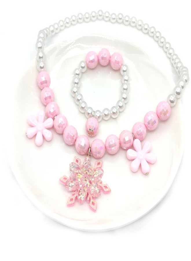 Princess Skirt Accessory Set With Colored Jewelry Pink - Image 2