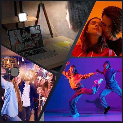 Mobilife RGB Video Light Double Sided Strong/Soft LED Lamp CCT/20 Effect 2000mAh Rechargeable Battery 118 LED Beads with Clip for Camera Phone Laptop Photography YouTube - Image 5
