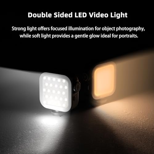 Mobilife RGB Video Light Double Sided Strong/Soft LED Lamp CCT/20 Effect 2000mAh Rechargeable Battery 118 LED Beads with Clip for Camera Phone Laptop Photography YouTube - Image 2