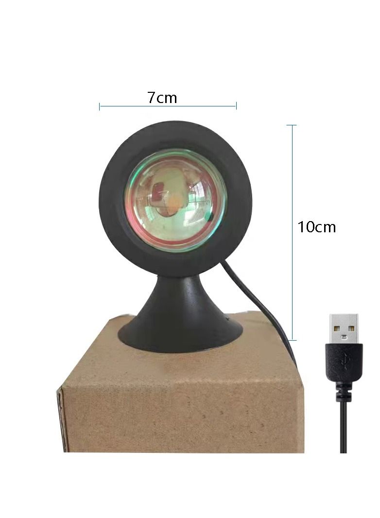 مصباح بروجيكتور قوس قزح عند غروب الشمس 6 واط LED ضوء ليلي - Image 2