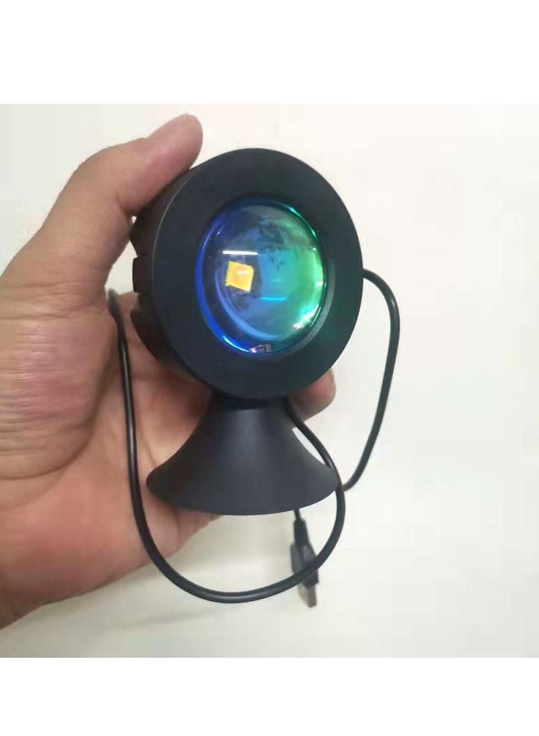 مصباح بروجيكتور قوس قزح عند غروب الشمس 6 واط LED ضوء ليلي - Image 3