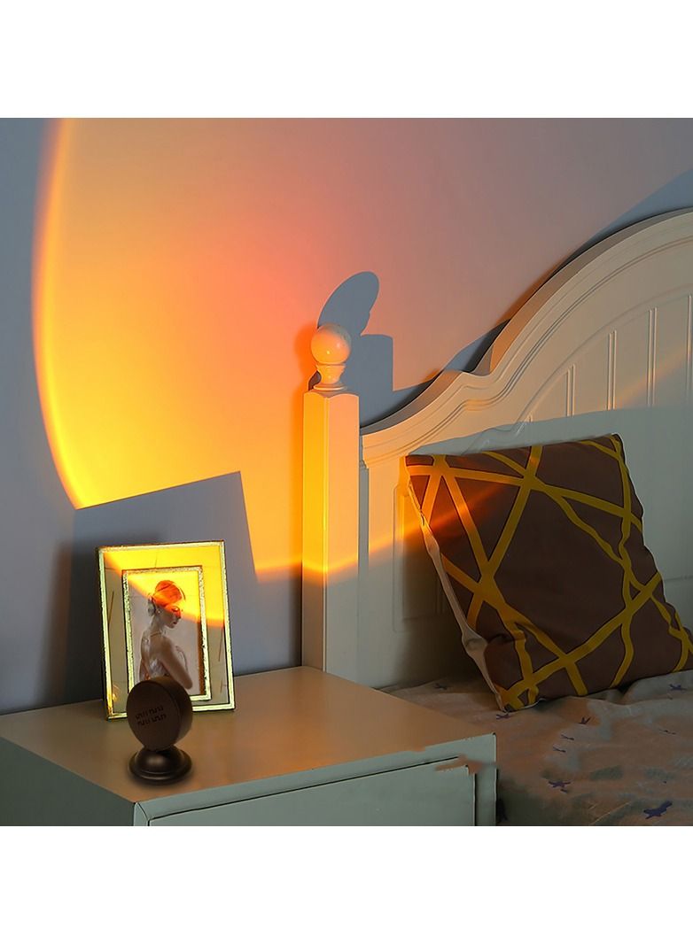 مصباح بروجيكتور قوس قزح عند غروب الشمس 6 واط LED ضوء ليلي - Image 1