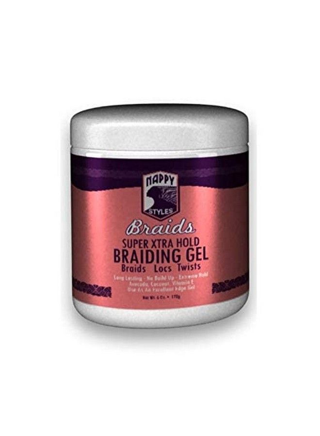 Nappy Styles Braids Braiding Gel Super Xtra Hold 6 Oz - Image 4