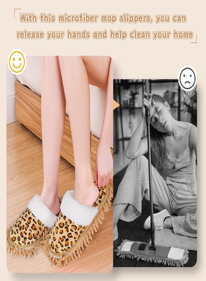 Whiidoom Microfiber Mop Slippers House Floor Dusting Slippers for Kitchen Office (Women 7-9/Men 5-7) - Image 4
