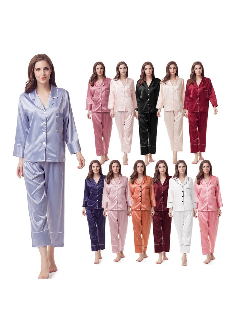 KUYING 2-piece Set Of Silk Pajamas  - Image 2
