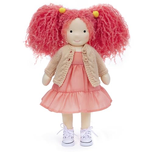 BlissfulPixie Waldorf Handmade Rag Doll Personalized Collectors Plush for Kids Birthday Present with Beautiful BoxCaroline 12 - Image 1