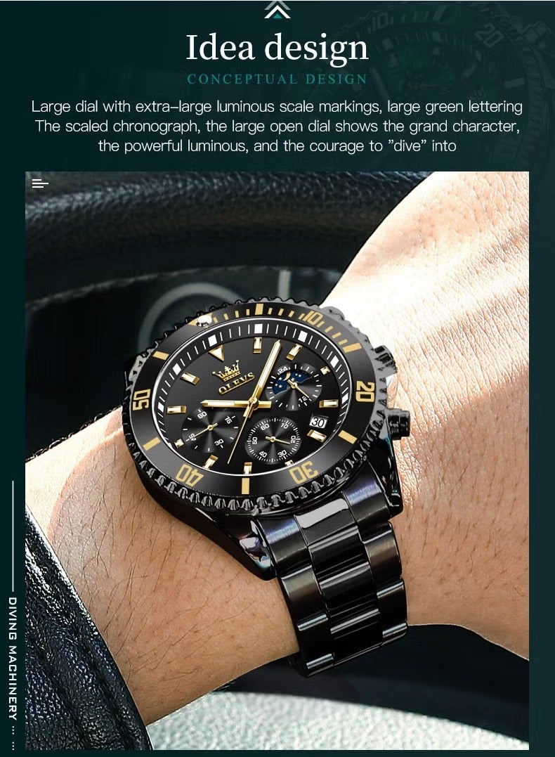 أوليفز ساعات على شكل ساعة كوارتز مقاومة للماء 2870 - Image 2