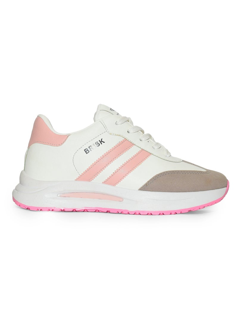 سنيكرز فاشون حريمي جلد – تصميم بسيط - Image 1