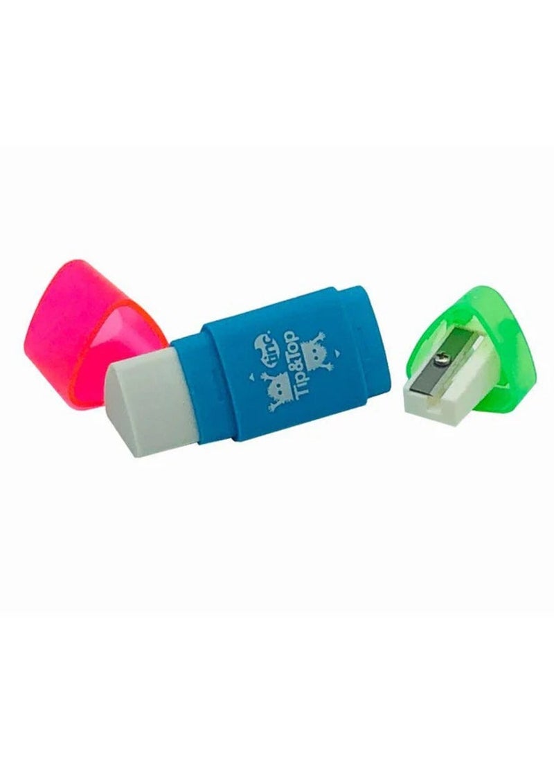 Tinc Blue Eraser Sharpener Combo School - Image 1