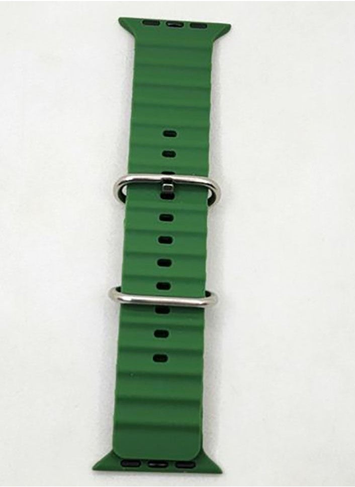 Generic - Silicon Replacement Strap For Apple Watch Series 7 And Series 8 (45mm) And Apple Watch Ultra (49mm) - Green - Image 1