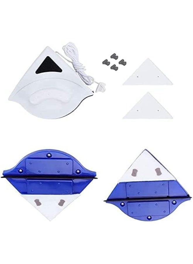 منظف زجاج مغناطيسي مزدوج الجوانب منظف نوافذ مغناطيسي أداة تنظيف زجاج خاصة مناسبة للنوافذ ذات الطبقة الواحدة بسمك 3-8 مم مزودة بحبل مضاد للسقوط بطول 2 متر مغناطيس قوي - Image 2