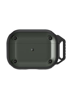 Magnetic Airpods Pro2 Generation Protective Cover For Apple Ear Shell Pro Second Generation Protective Shell 3 Generation Lock Cover-Color:Army Green-Applicable Model:Airpods Pro