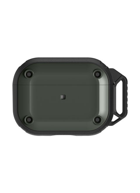Magnetic Airpods Pro2 Generation Protective Cover For Apple Ear Shell Pro Second Generation Protective Shell 3 Generation Lock Cover-Color:Army Green-Applicable Model:Airpods Pro