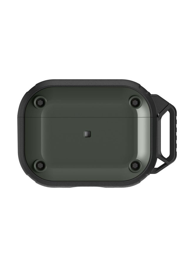 Generic - Magnetic Airpods Pro2 Generation Protective Cover For Apple Ear Shell Pro Second Generation Protective Shell 3 Generation Lock Cover-Color:Army Green-Applicable Model:Airpods Pro - Image 1