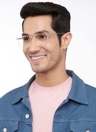 Unisex Blu By Lenskart | Unisex Square Eyeglasses - LB E14785 - Lens Size: 52 Mm - view 3
