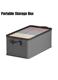 AAS ECOM Wardrobe Clothes Organizers and Storage - 6PCS Cloth Organizer with 6 Grids- Cloth Storage Organizer Boxes- 35L Fabric Bedroom Closet Organizer- Organizer Box Storage  - Image 3