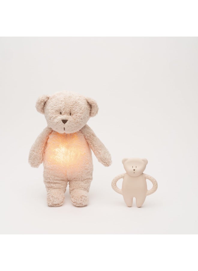 Moonie Moonie Natural Rubber Teether Bear - Rose  - Image 2