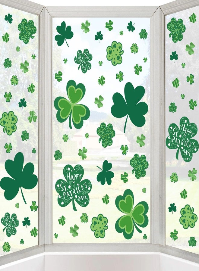 Hongsome 109Pcs St Patricks Day Window Clings, Shamrock Window Stickers for St Patricks Day Decorations - Image 5