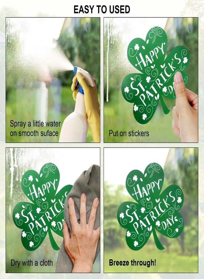 Hongsome 109Pcs St Patricks Day Window Clings, Shamrock Window Stickers for St Patricks Day Decorations - Image 3