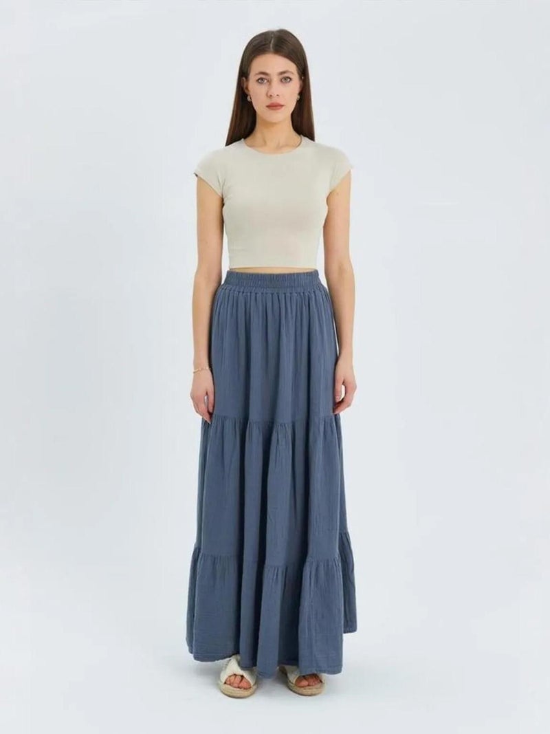 Mixray Maxi Cotton Skirt - Image 2
