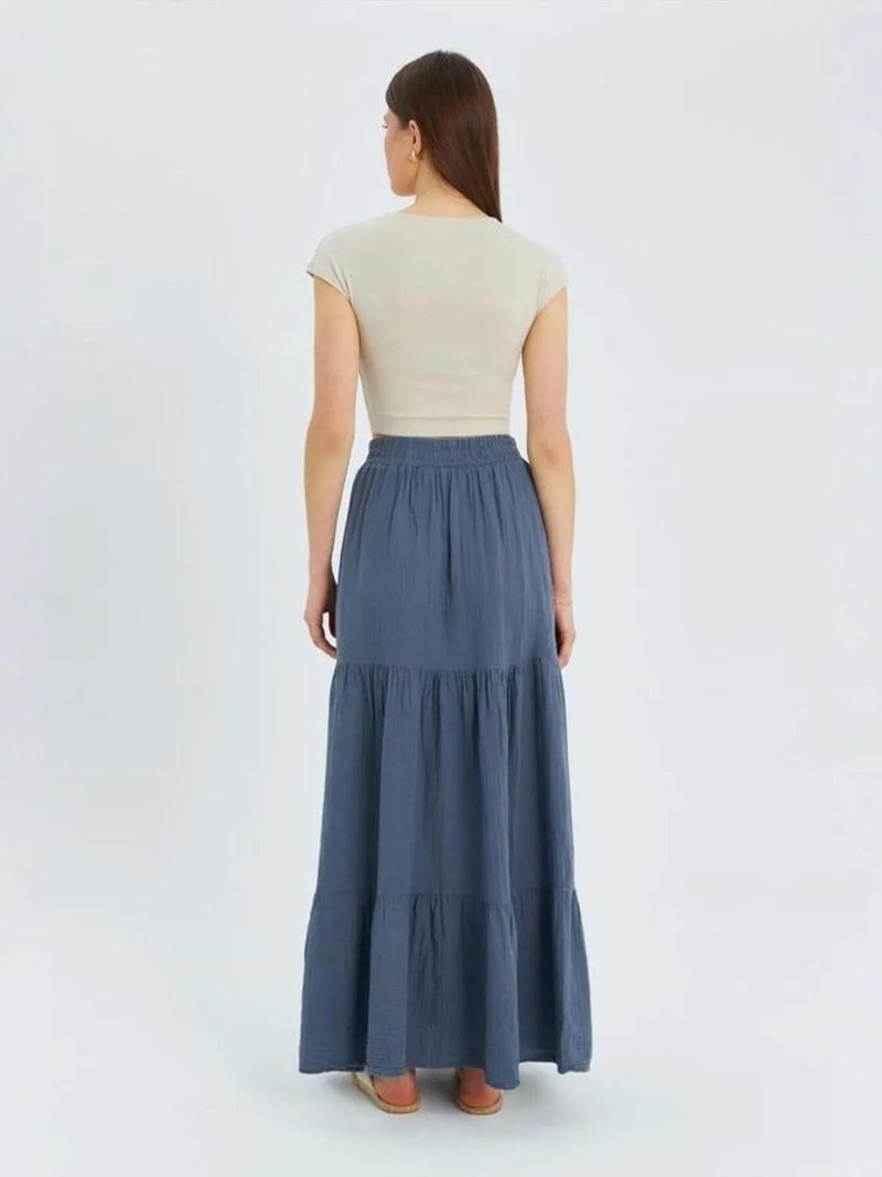 Mixray Maxi Cotton Skirt - Image 5