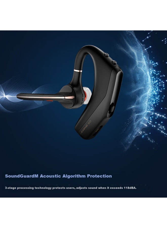 Poly Hp Legend 50Ai Intelligent Noise Cancelling Business Bluetooth Earphone With Ear Hook, Sweatproof And Waterproof, Long Battery Life, Compatible With Apple, Huawei, Xiaomi, Eligible For National S - Image 5