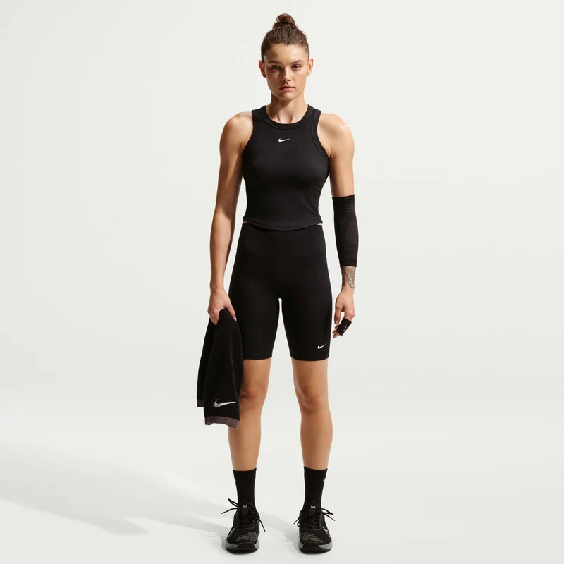 Nike Black Women's One Dri-FIT High-Rise Bike Shorts for Women | Best Price UAE