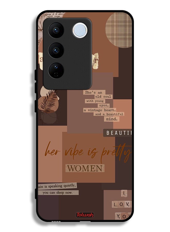 Tolwak Vivo V27e Protective Case Cover Adventurer Women - Image 1