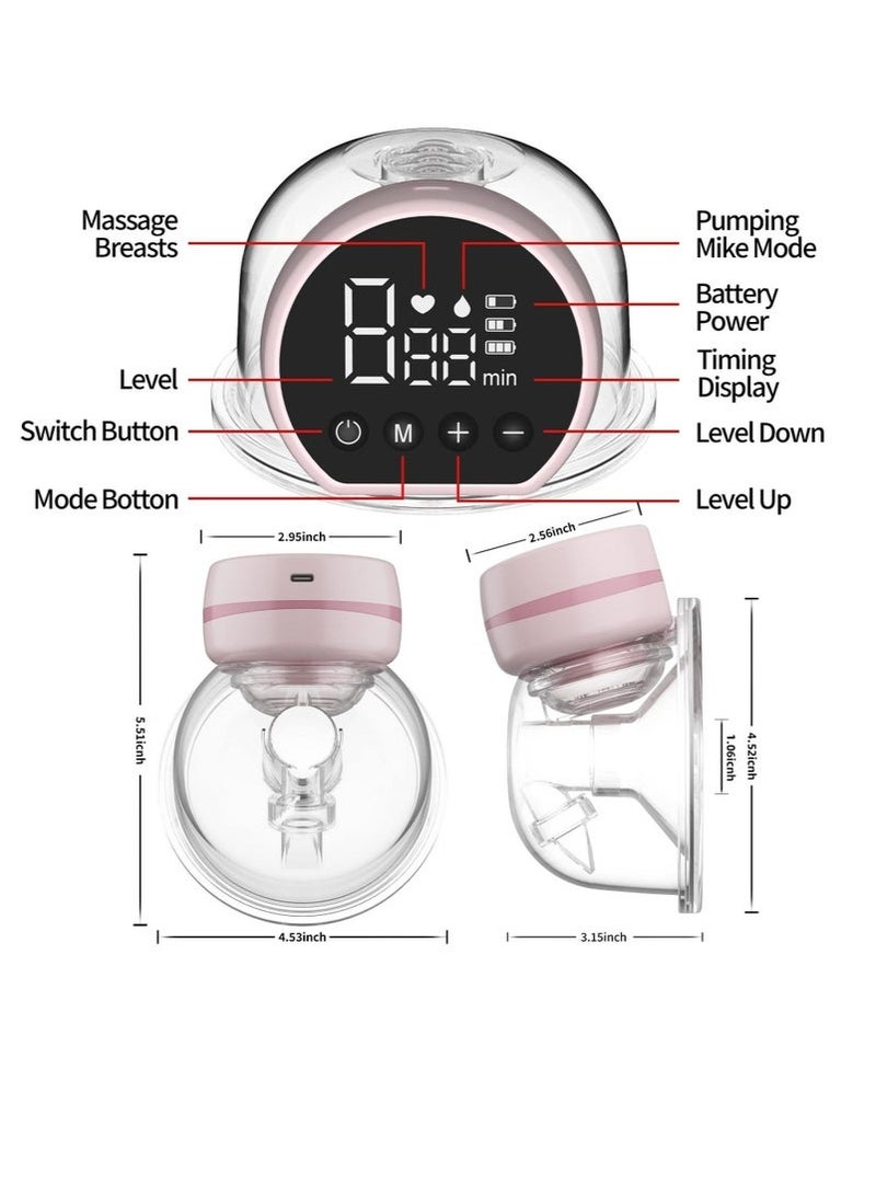 عربست مضخة ثدي كهربائية، مضخات ثدي لاسلكية محمولة، 3 أوضاع و9 مستويات مضخة حليب الرضاعة الطبيعية، قابلة للارتداء بدون استخدام اليدين وقابلة للتعديل وغير مؤلمة وشفط قوي ووظيفة الذاكرةمضخة ثدي كهربائية، مضخات ثدي لاسلكية محمولة، 3 أوضاع و9 مستويات مضخة حليب الرضاعة الطبيعية، قابلة للارتداء بدون استخدام اليدين وقابلة للتعديل وغير مؤلمة وشفط قوي ووظيفة الذاكرة - Image 4