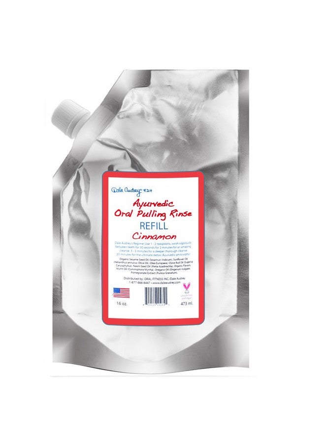 دايل أودري سحب الزيت الطبيعي للأسنان واللثة | غسول الفم بنكهة القرفة لعلاج رائحة الفم الكريهة | الزيوت العطرية العضوية لتبييض الأسنان وإنعاش النفس | (16 أوقية) - Image 2