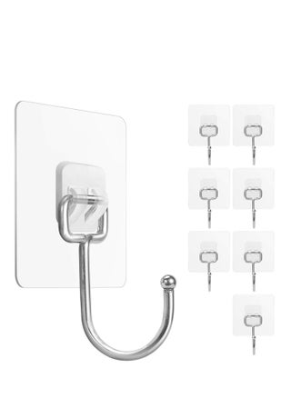 Large Adhesive Hooks 22Ib(Max) Waterproof and Rustproof Wall Hooks for Hanging Heavy Duty Stainless Steel Towel and Coats Hooks to use Inside - pzsku/Z05164BD3F42CA1F8184BZ/45/_/1683957200/06938612-ec8a-4116-b624-78fbf1a7a4fc