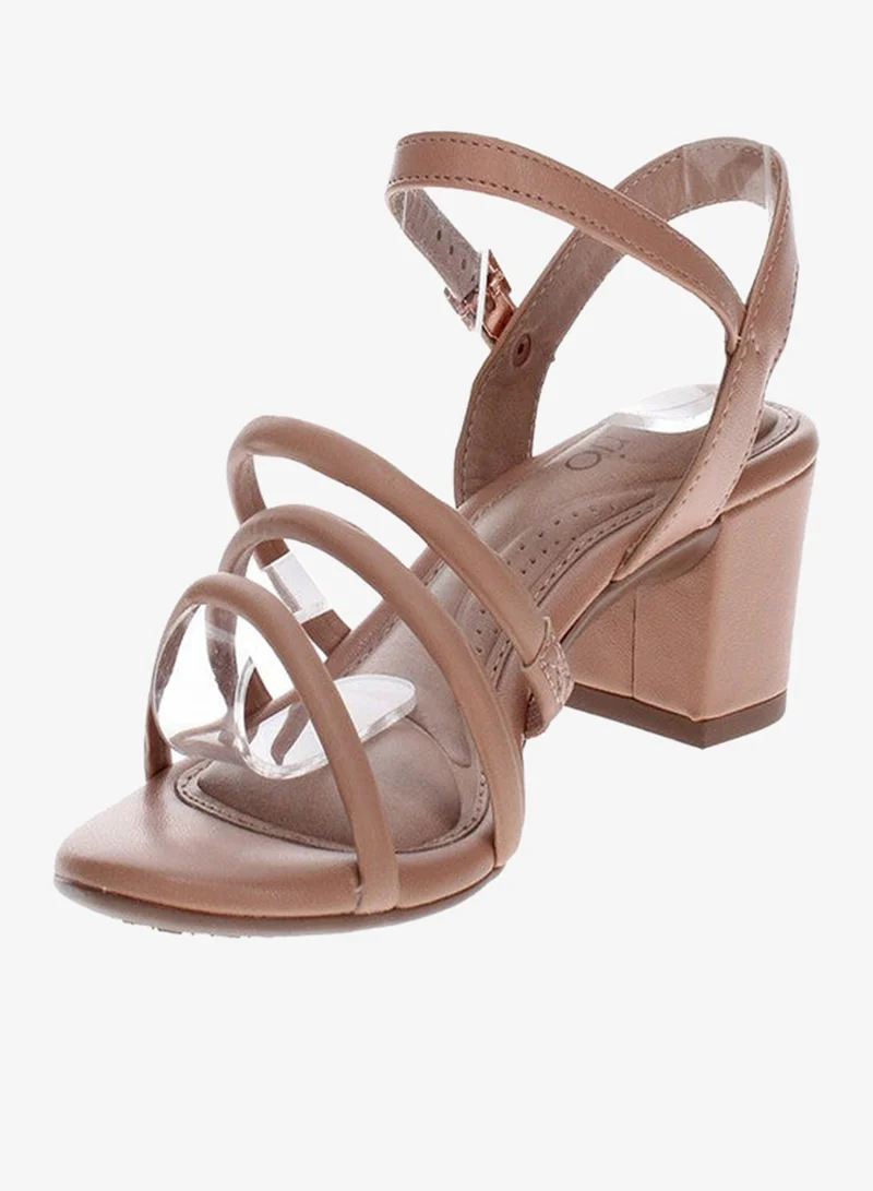 Beira Rio Nude Heels Sandal for Women – Stylish Ladies Heel Sandals & Sling Back Heels for Girls for Women | Best Price UAE