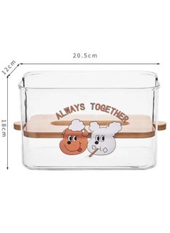 Generic Transparent Tissue Storage Box Living Room Paper Towel Holder  - Image 3
