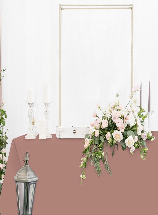 Whaline 16Pcs Sage Green Plastic Tablecloth Sage Green Dusty Pink Rectangle Table Cover Waterproof Table Cloth for Wedding Baby Shower Decoration, 54 x 108 Inch - Image 4