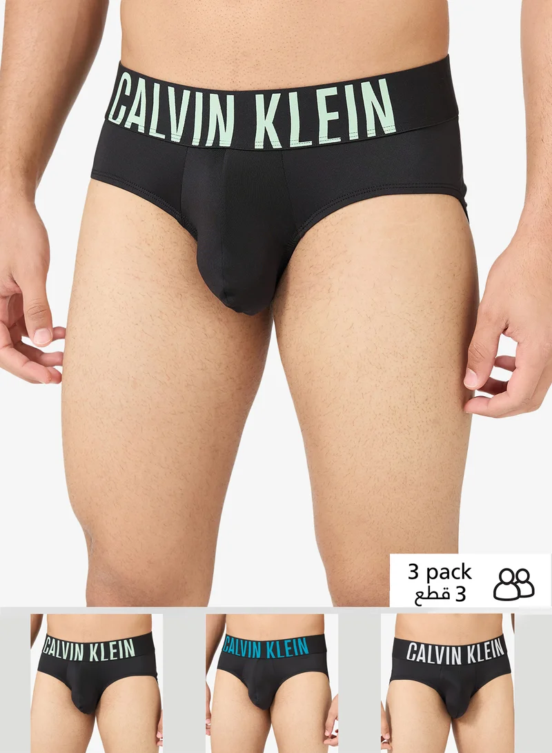 CALVIN KLEIN 3 Pack Hip Briefs - Intense Power Micro