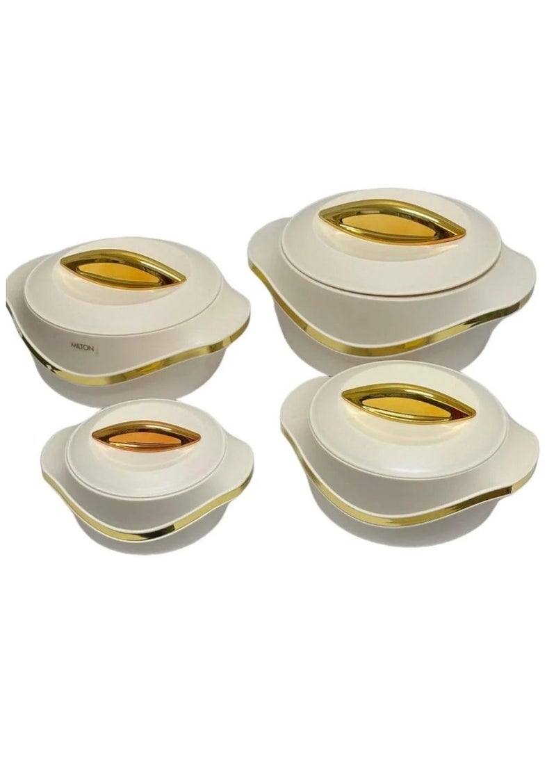 Milton - 4 Pieces Plastic & Stainless Steel Food Containers 500ml, 1000ml, 1500ml, 2500 - Image 1
