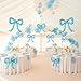 kozee 5 Pcs blue Balloons Bow Party Decorations for Bow Birthday Decorations Giant Foil Balloon for boy Baby Shower Bridal Engagement Wedding Decor Bachelorette Party Supplies - Image 4
