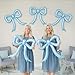 kozee 5 Pcs blue Balloons Bow Party Decorations for Bow Birthday Decorations Giant Foil Balloon for boy Baby Shower Bridal Engagement Wedding Decor Bachelorette Party Supplies - Image 2