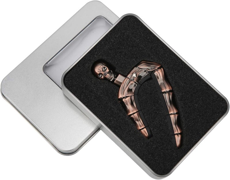 woobles Guitar Capo Skull Capo Adjustable Tightness Accessories Parts for Folk Acoustic Guitar Ukulele(bronze) - Image 1