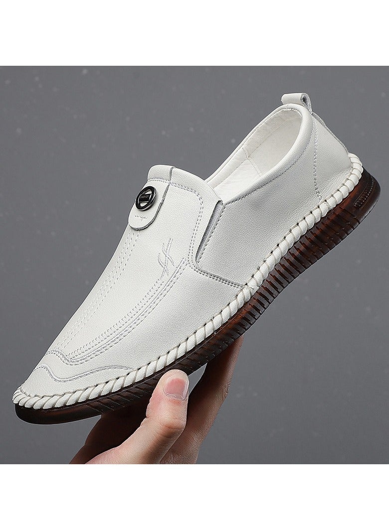 Shougu Versatile Retro Casual Leather Shoes - Image 1
