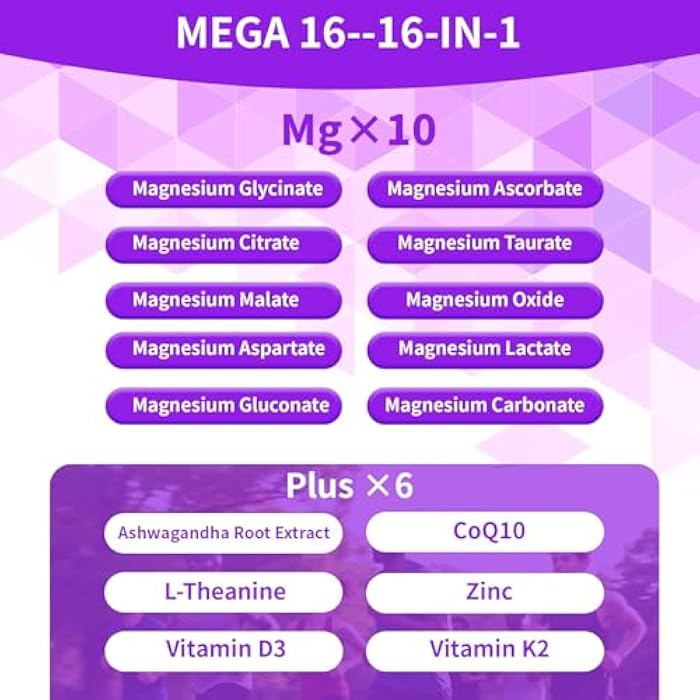 PWERD Magnesium Sleep | Magnesium Complex for Women & Adults | Gummies with Glycinate Citrate 16-in-1 Formula-Deep-Calm for Relaxation, Muscle, Bone, and Energy Support* No Added Sugar, 90 Gummies - Image 4