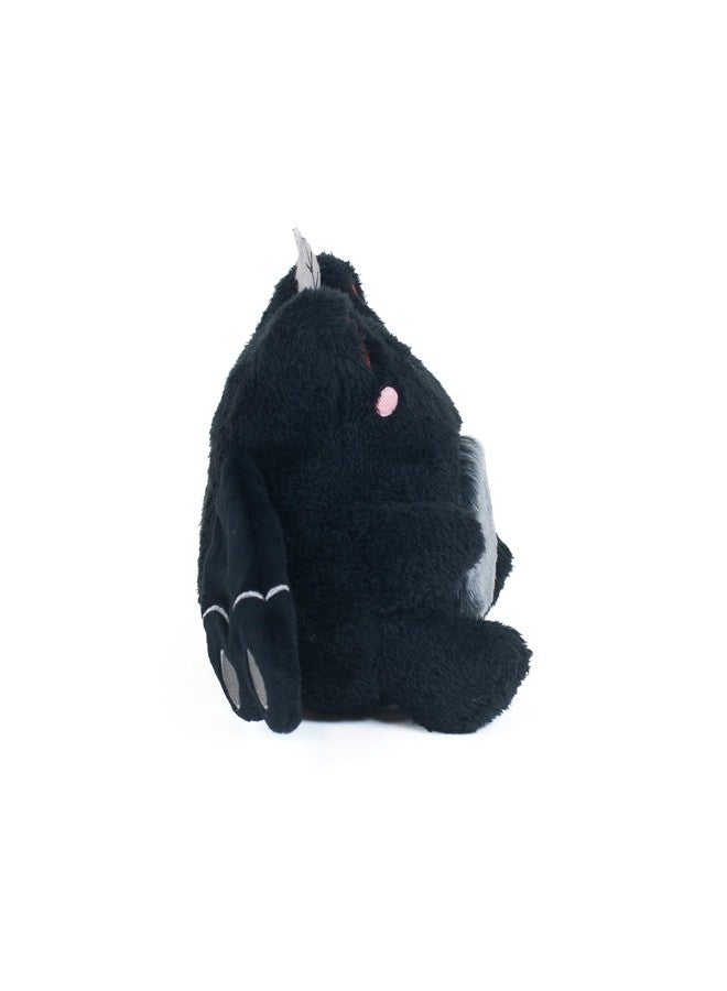 Cuddle Barn PlushGoals - Mothman Wawa The Froggie Soft Black Stuffed Animal Kawaii Frog Plush Toy, 6 inches - Image 5