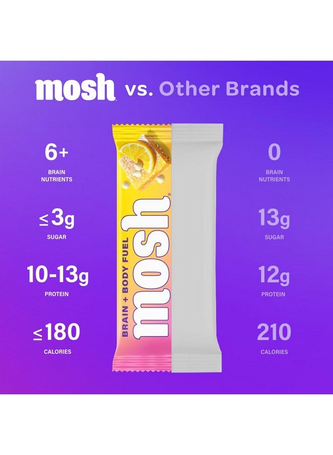 MOSH MOSH Lemon White Chocolate Keto Protein Bars, High Fiber, Low Carb, Gluten Free, High Protein, Brain Healthy Snack, 12 Count  - Image 3